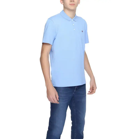 Napapijri Polo Uomo - light blue / S - Abbigliamento Polo