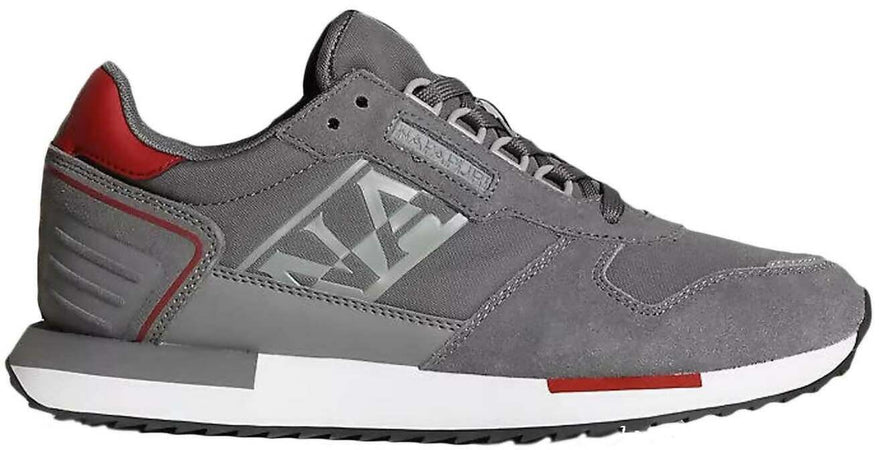 Napapijri Scarpe Uomo Uomo in Pelle Scamosciata E Tessuto Sneaker Casual Virtus Suola in Gomma E Lacci Nuova Collezione Autunno/inverno 2022/23