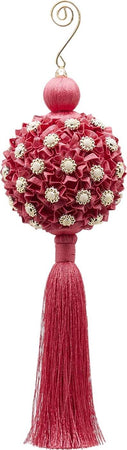 Nappa natalizia Fucsia decorata con Perle, pendaglio per albero di Natale da 28 cm Casa e cucina/Decorazioni per interni/Addobbi e decorazioni per ricorrenze/Decorazioni natalizie/Addobbi e decorazioni/Palle e palline MagiediNatale.it - Altamura, Commerciovirtuoso.it