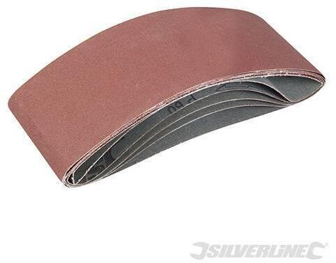 Nastri abrasivi 100 x 610mm per levigatrici a nastro in ossido di alluminio silverline