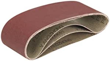 Nastri abrasivi per levigatrice a nastro 3 p.zi misure 64 x 406 mm, grana 80/100/120 triton