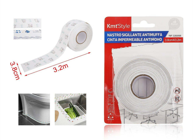 Nastro-Adesivo-Sigillante-Antimuffa-38mm-X-320cm-Bianco-Ledlux