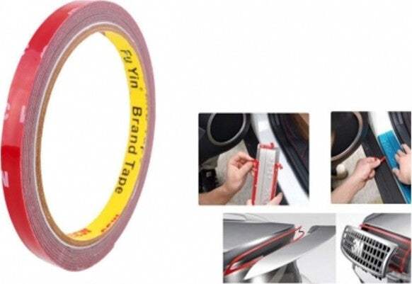 Nastro-Biadesivo-3mtx6mm-Schiuma-Acrilica-Professionale-Impermeabile-Resistente