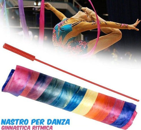 Nastro Danza Ginnastica Artistica Ritmica 200cm In Nylon Con Bastone Eddy Toys Sport e tempo libero/Sport/Danza/Attrezzatura da ballo Trade Shop italia - Napoli, Commerciovirtuoso.it