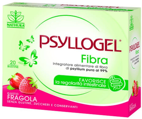 Nathura Giuliani(Giuliani Spa) Psyllogel Fibra Fragola 20 Bustine