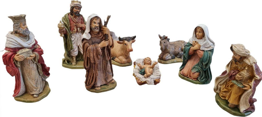 Natività completa con re magi presepe in resina 8 soggetti h 20 cm Casa e cucina/Decorazioni per interni/Addobbi e decorazioni per ricorrenze/Decorazioni natalizie/Presepi/Statuine e fondali per il presepe MagiediNatale.it - Altamura, Commerciovirtuoso.it