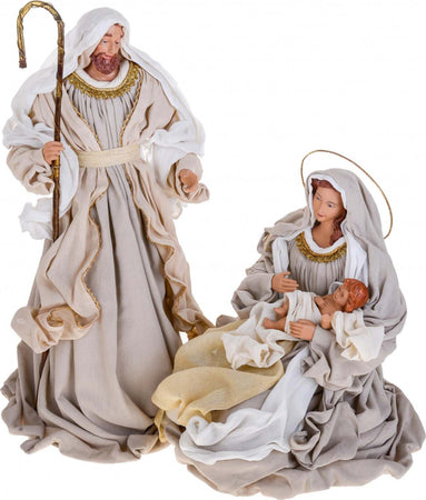 Natività completa statue per presepe con vestiti in tessuto Crema h 67 cm Casa e cucina/Decorazioni per interni/Addobbi e decorazioni per ricorrenze/Decorazioni natalizie/Presepi/Statuine e fondali per il presepe MagiediNatale.it - Altamura, Commerciovirtuoso.it