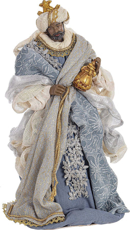 Natività con 3 Re magi con vestiti in tessuto color Celeste Azzurro statue per presepe Casa e cucina/Decorazioni per interni/Addobbi e decorazioni per ricorrenze/Decorazioni natalizie/Presepi/Statuine e fondali per il presepe MagiediNatale.it - Altamura, Commerciovirtuoso.it