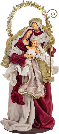 Natività con vestiti in tessuto color Bordeaux statue per presepe Casa e cucina/Decorazioni per interni/Addobbi e decorazioni per ricorrenze/Decorazioni natalizie/Presepi/Statuine e fondali per il presepe MagiediNatale.it - Altamura, Commerciovirtuoso.it