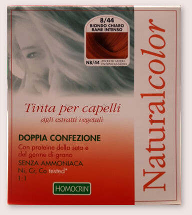Natural Color Biondo Chiaro Rame Intenso - Tintura Per Capelli Agli Estratti Vegetali - Doppia Confezione