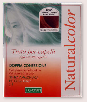 Natural Color Biondo Chiaro Rame Rosso - Tinta Per Capelli Agli Estratti Vegetali - Doppia Confezione