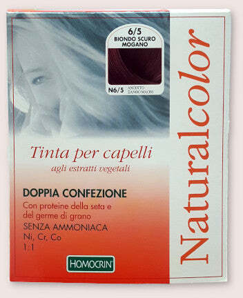Natural Color Biondo Scuro Mogano - Tintura Per Capelli Agli Estratti Vegetali - Doppia Confezione