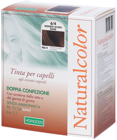 Natural Color Biondo Scuro Rame - Tintura Per Capelli Agli Estratti Vegetali - Doppia Confezione