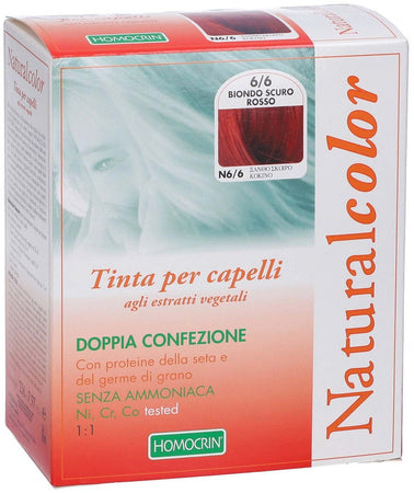 Natural Color Biondo Scuro Rosso 6/6 Tinta Per Capelli Doppia Confezione
