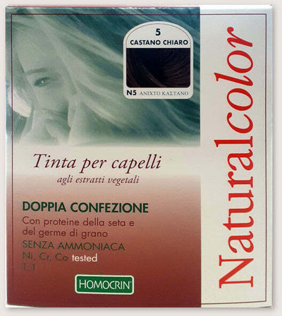 Natural Color Castano Chiaro - Tintura Per Capelli Agli Estratti Vegetali - Doppia Confezione
