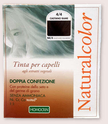 Natural Color Castano Rame - Tintura Per Capelli Agli Estratti Vegetali - Doppia Confezione