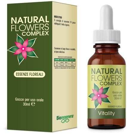 NATURAL FLOWERS VITALITY essenze floreali Gocce 30 ml