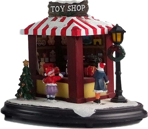 Negozi illuminati con led multicolor decorazione per villaggio di Natale Casa e cucina/Decorazioni per interni/Addobbi e decorazioni per ricorrenze/Decorazioni natalizie/Oggettistica MagiediNatale.it - Altamura, Commerciovirtuoso.it