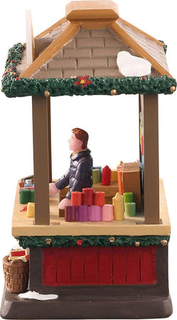 Negozio di Candele, edificio per villaggio di Natale in Poliresina Casa e cucina/Decorazioni per interni/Addobbi e decorazioni per ricorrenze/Decorazioni natalizie/Oggettistica MagiediNatale.it - Altamura, Commerciovirtuoso.it