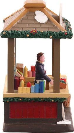 Negozio di Candele, edificio per villaggio di Natale in Poliresina Casa e cucina/Decorazioni per interni/Addobbi e decorazioni per ricorrenze/Decorazioni natalizie/Oggettistica MagiediNatale.it - Altamura, Commerciovirtuoso.it
