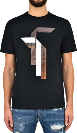 NEIL-BARRET-Neil-Barrett-T-shirt-Bianca-Uomo-Cotone-Stampa-Gommata-Mod.BJT182GE576S01-da-uomo