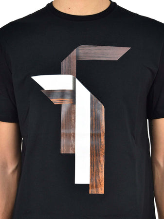 NEIL-BARRET-Neil-Barrett-T-shirt-Bianca-Uomo-Cotone-Stampa-Gommata-Mod.BJT182GE576S01-da-uomo