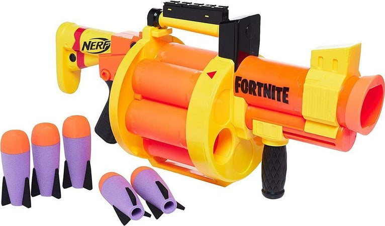Nerf-Fortnite-Fucile-Lanciarazzi-con-Tamburo-Gicoattolo-Bambini-con-6-Razzi