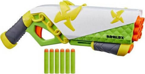 Nerf-Roblox-Ninja-Legends:-Shadow-Sensei-Dart-Blaster,-Codice-Per-Riscattare-Oggetti-Virtuali-Esclusivi,-6-Freccette-Elite-Hasbro