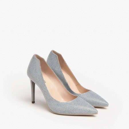 Nerogiardini Donna Decollete' Glitterata Nuova Collezione 9,5 Cm