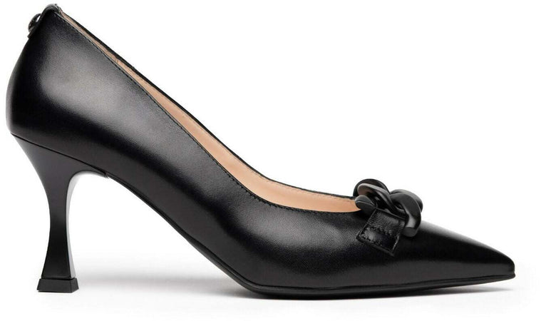 Nerogiardini donna decollete' in pelle