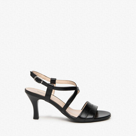 Nerogiardini Donna Sandali Con Tacco 7,5 Cm in Pelle Nuova Collezione