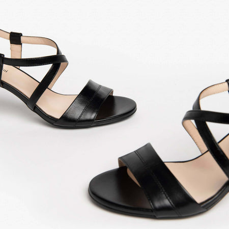 Nerogiardini Donna Sandali Con Tacco 7,5 Cm in Pelle Nuova Collezione