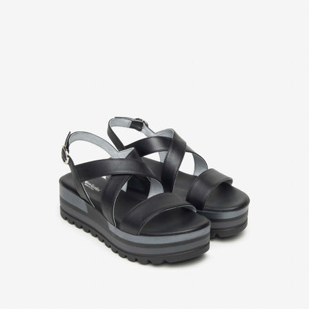 Nerogiardini donna sandali in pelle