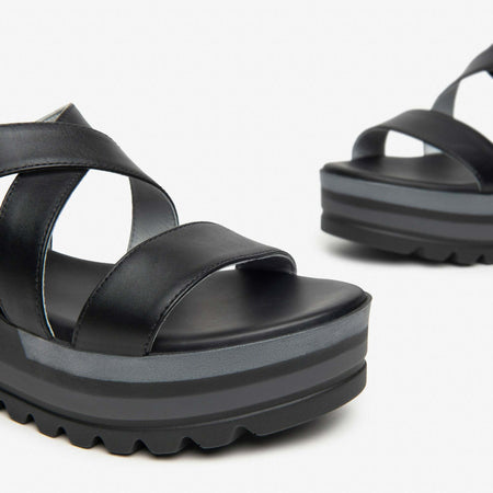 Nerogiardini donna sandali in pelle