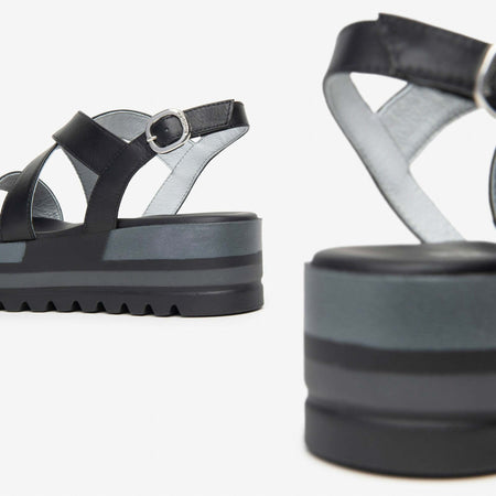 Nerogiardini donna sandali in pelle