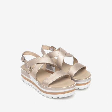 Nerogiardini donna sandali in pelle