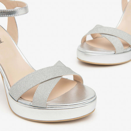 Nerogiardini Sandali Donna Con Tacco Alto in Pelle  E410102D