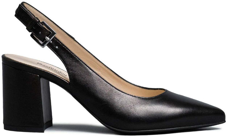 Nerogiardini Scarpe Tacco Donna Decollete' in Pelle Nuova Collezione 7,5 Cm