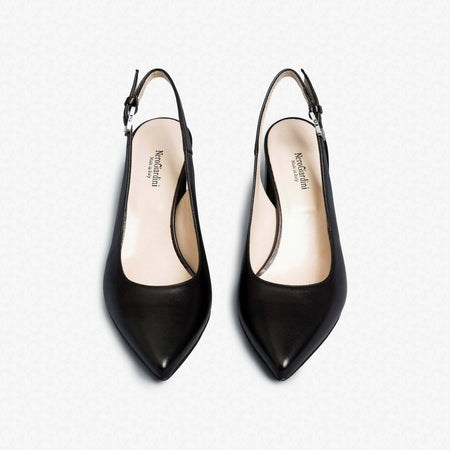 Nerogiardini Scarpe Tacco Donna Decollete' in Pelle Nuova Collezione 7,5 Cm