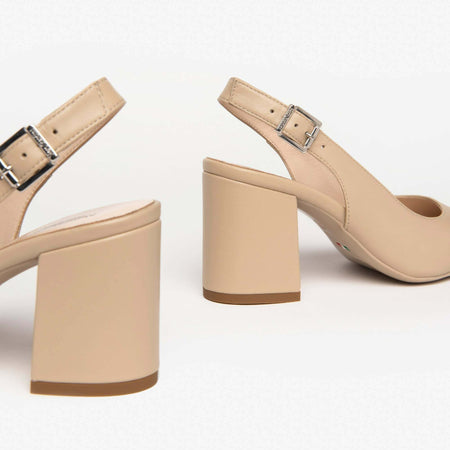 Nerogiardini Scarpe Tacco Donna Decollete' in Pelle Nuova Collezione 7,5 Cm