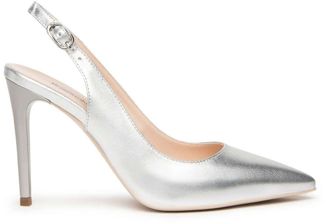 Nerogiardini Scarpe Tacco Donna Decollete' in Pelle Nuova Collezione 9,5 Cm