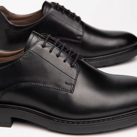 Nerogiardini Scarpe Uomo Derby in Pelle Suola in Gomma 3 Cm Scarpe Stringate Collezione Autunno Inverno 2022/2023