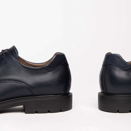 Nerogiardini Scarpe Uomo Derby in Pelle Suola in Gomma 3 Cm Scarpe Stringate Collezione Autunno Inverno 2022/2023