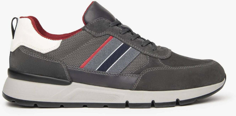 Nerogiardini Sneaker Uomo Camoscio Lacci Suola in Gomma Scarpa Sportiva Casual Invernale Cod.I102160u Nuova Coll. Aut.-Inv. 2021/22