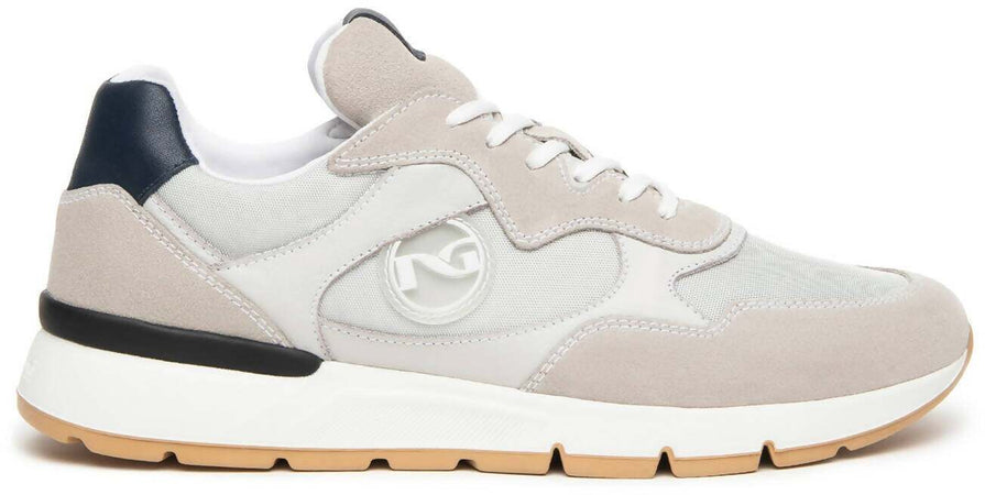 Nerogiardini uomo sneakers in camoscio pelle e tela nuova collezione