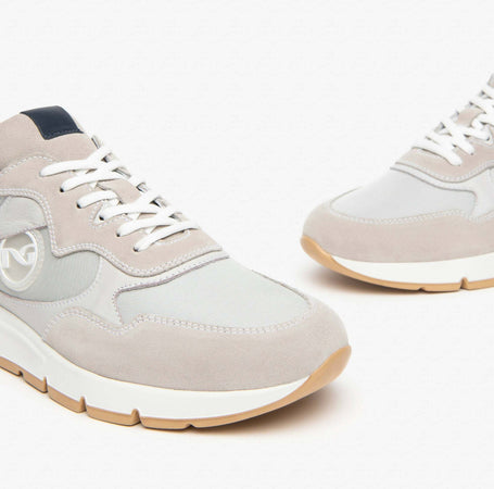 Nerogiardini uomo sneakers in camoscio pelle e tela nuova collezione