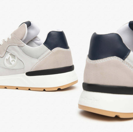 Nerogiardini uomo sneakers in camoscio pelle e tela nuova collezione