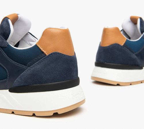 Nerogiardini uomo sneakers in camoscio pelle e tela nuova collezione