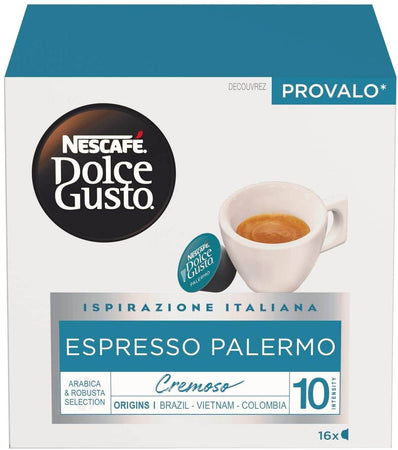 Nescafé Dolce Gusto Espresso Palermo Caffè Espresso Confezione da 16 Capsule