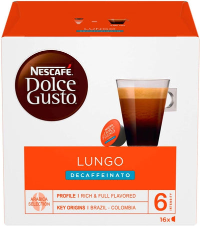 Nescafé Dolce Gusto Lungo Decaffeinato Confezione da 16 Capsule